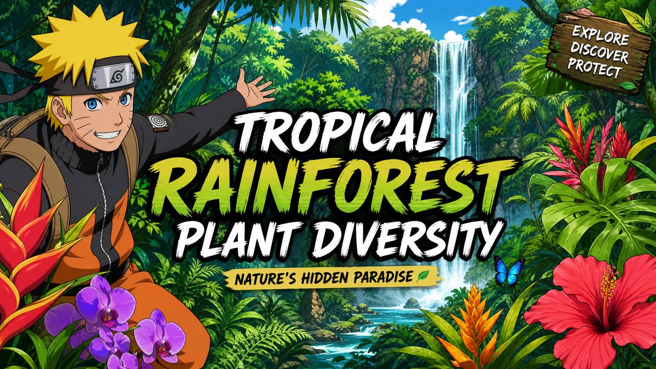 猎奇植物视频-热带雨林植物多样性探索视频分享