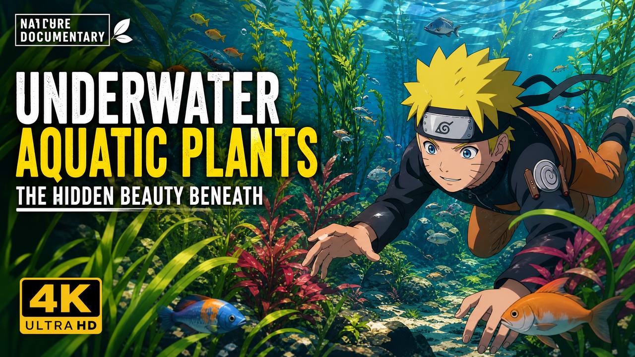 猎奇植物视频教程-水下水生植物生态视频演示